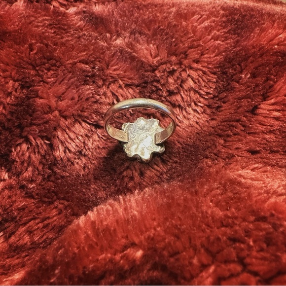 Handmade vintage silver and turquoise Flower Power ring size 6.5! - Picture 4 of 4